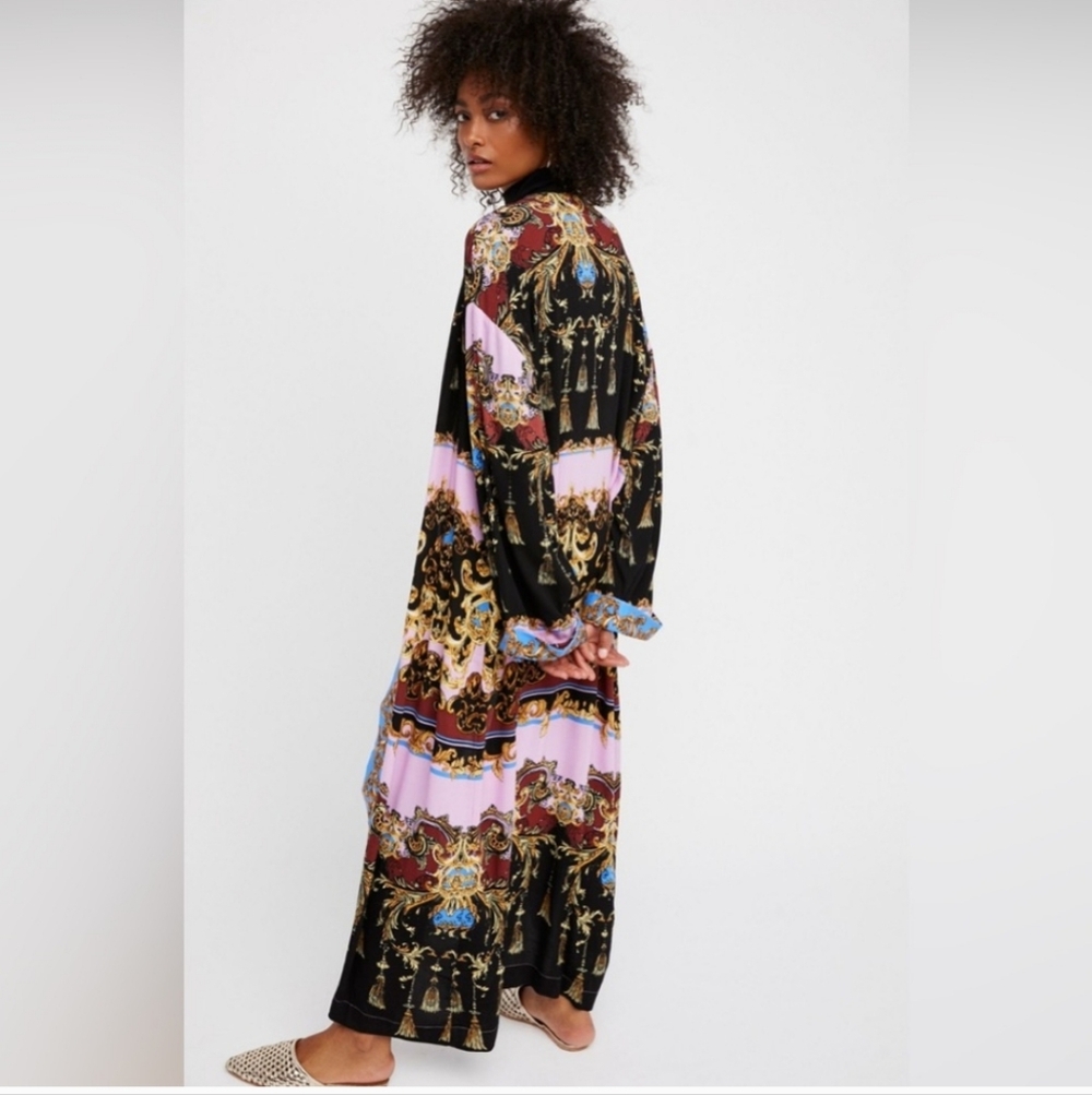 Free People Intimately Let’s Dance Printed Maxi Kimono Duster - Picture 5 of 14